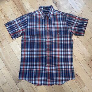 Vintage Short Sleeve Button Down Shirt Men's Medium